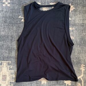 Fabletics Women’s Black Sleeveless Active Cutout Tank Top Medium